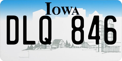 IA license plate DLQ846