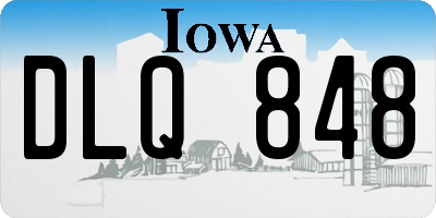 IA license plate DLQ848