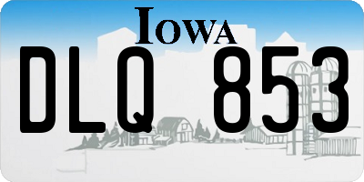 IA license plate DLQ853
