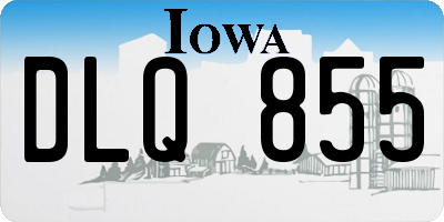 IA license plate DLQ855