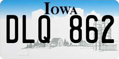 IA license plate DLQ862