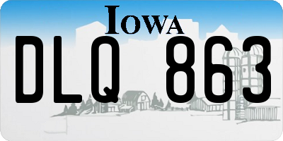 IA license plate DLQ863