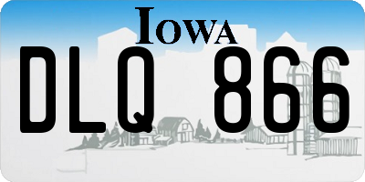 IA license plate DLQ866