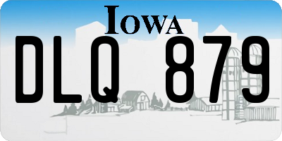 IA license plate DLQ879