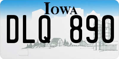 IA license plate DLQ890