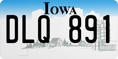IA license plate DLQ891