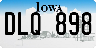 IA license plate DLQ898