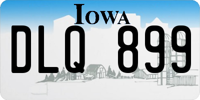 IA license plate DLQ899