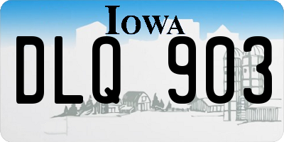 IA license plate DLQ903