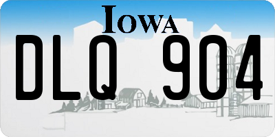 IA license plate DLQ904