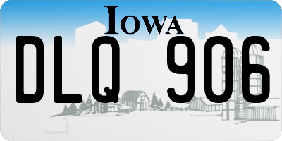 IA license plate DLQ906
