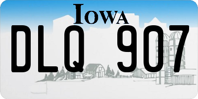 IA license plate DLQ907