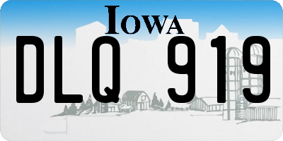 IA license plate DLQ919