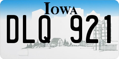 IA license plate DLQ921