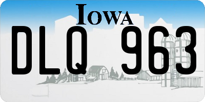 IA license plate DLQ963