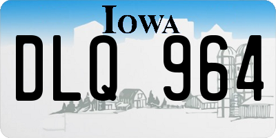 IA license plate DLQ964