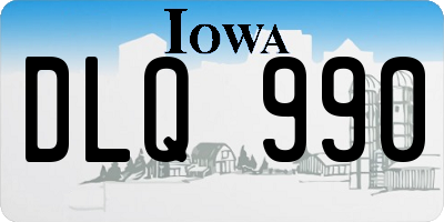 IA license plate DLQ990