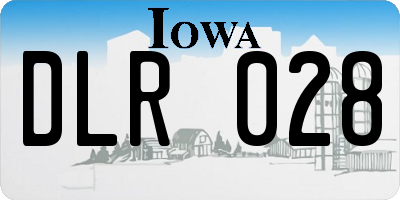 IA license plate DLR028