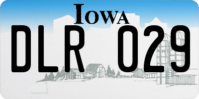IA license plate DLR029