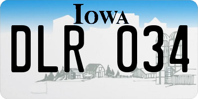 IA license plate DLR034