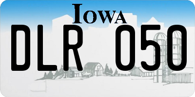 IA license plate DLR050