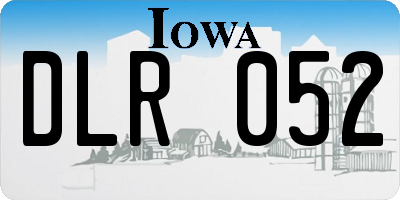 IA license plate DLR052