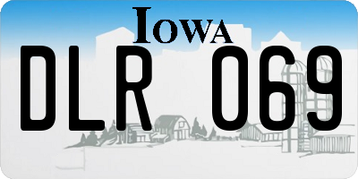 IA license plate DLR069