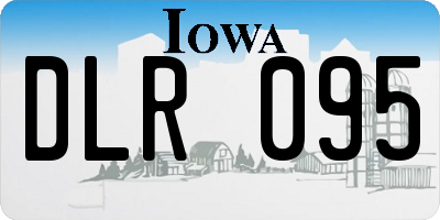 IA license plate DLR095