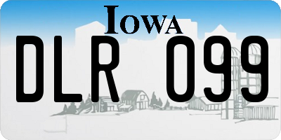 IA license plate DLR099