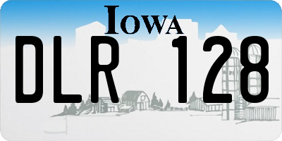 IA license plate DLR128