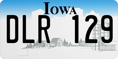IA license plate DLR129