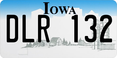 IA license plate DLR132