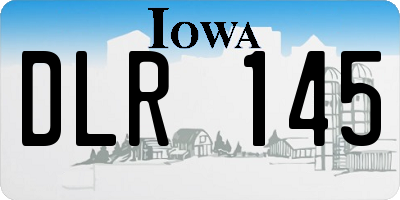IA license plate DLR145
