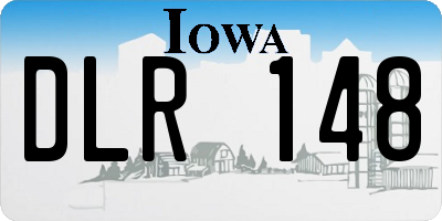 IA license plate DLR148