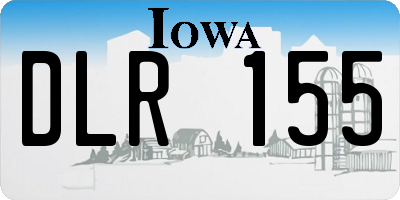 IA license plate DLR155