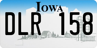 IA license plate DLR158