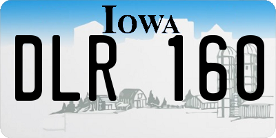 IA license plate DLR160