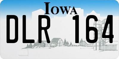 IA license plate DLR164