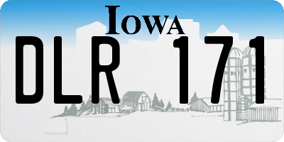 IA license plate DLR171
