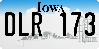 IA license plate DLR173