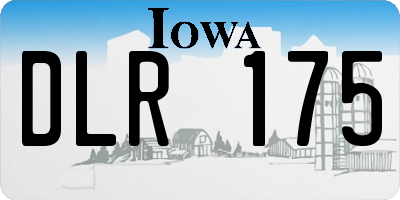 IA license plate DLR175