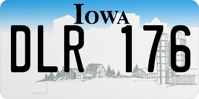 IA license plate DLR176
