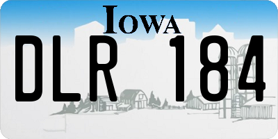 IA license plate DLR184