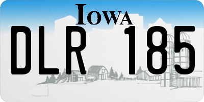 IA license plate DLR185