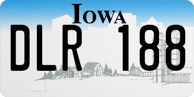 IA license plate DLR188
