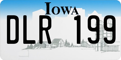 IA license plate DLR199