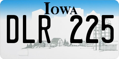 IA license plate DLR225