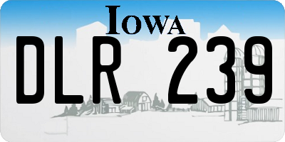 IA license plate DLR239