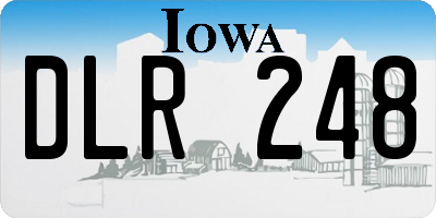 IA license plate DLR248