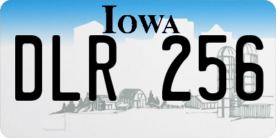 IA license plate DLR256